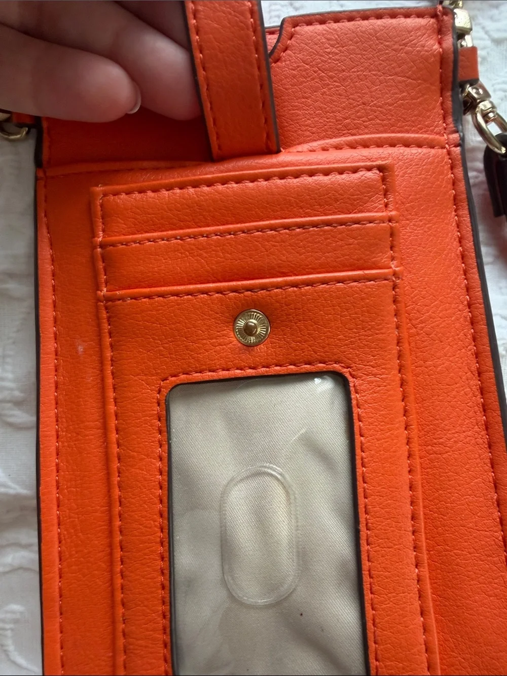 Orange Crossbody Phone Wallet - Unbranded